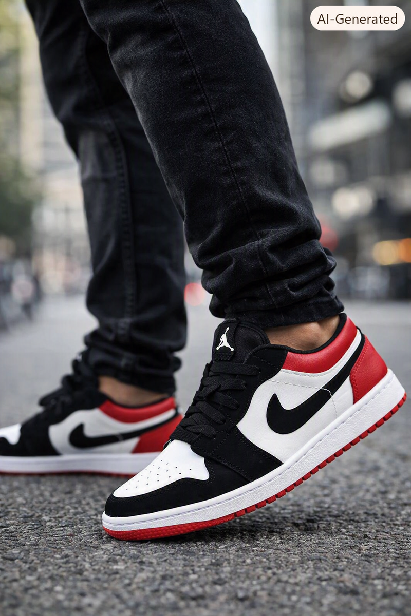 👟 Zapatillas Jordan Low — Blanco y Rojo 🏀
