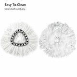 Easy Wring and Clean Floor Mop Turbo Microfibre 2in1 Replacement Refill Mop Head Accessory Home Cleaning Tools
