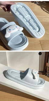 Sanrio Hello Kitty EVA Cloud Slippers, Official Cute Girly Indoor Slides for Women, Non-Slip Soft Sole Comfortable Home Sandals