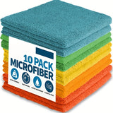 5/10/20/50pcs Microfiber Cleaning Cloth, Dishwashing Cloth Household Rag Kitchen Bathroom Cleaning Towel Durable Absorbent Towel