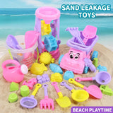 NEW Summer Beach Set Toys For Kids Digging Sand Plastic Bucket Watering Bottle Shovels Children Beach Water Game Toys Tools