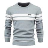 New Autumn Pullover Men's Sweater O-neck Patchwork Long Sleeve Warm Slim Sweaters Men Casual Fashion Sweater Men Clothing