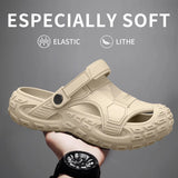 Men's Outdoor Summer Wearable Clog Shoes Anti-Slip Breathable Odor-Resistant Slip-Resistant Sandals