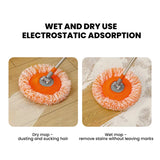 1.5/2M Ceiling Dust Removal Mop 360° Rotatable Mops Set , Wall Floor Tiles Windows Car Wash Mop