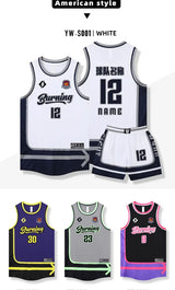 Adult Kid Basketball Jersey Customize Boy Girl Quick-drying Training Uniform Shirt Sportswear Child Tracksuit Sport Suit Clothes