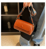 2026 New Trendy Spring Versatile Wide-Strap Shoulder/Crossbody Bag - Popular Cylindrical Bag