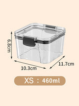 Sealed Jars Kitchen Grain Storage Organizer Large Tank Plastic Moisture-proof Storage Box Household Seasoning Jars Set