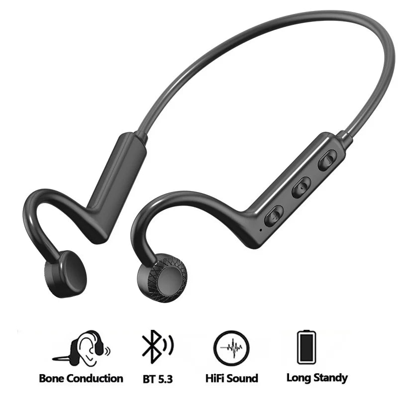 Wireless Bluetooth 5.2 Headset Neck Hanging Stereo Noise Reduction Earphones Universal Sport Headset With Mic For iPhone Samsung