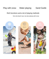 Children Beach Sand Play Tool Set Sand Bucket Sieve Funnel Sand Shovel Sand Wagon Watering Can Summer Outdoor Toys for Kids
