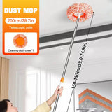 1.5/2M Ceiling Dust Removal Mop 360° Rotatable Mops Set , Wall Floor Tiles Windows Car Wash Mop
