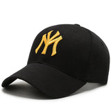 Unisex MY Letter Embroidery Snapback Baseball Caps Spring and Autumn Outdoor Adjustable Casual Hats Sunscreen Hat