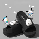 Sanrio Hello Kitty EVA Cloud Slippers, Official Cute Girly Indoor Slides for Women, Non-Slip Soft Sole Comfortable Home Sandals