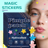 1400 pieces of multi-color star acne patches, facial acne patches, concealer acne patches, and pimples patches, ultra-thin