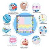 Oversized Magical Water Canvas pens Montessori Toys Learning Blanket Writing  Drawing Repeated Graffiti Painting  toy