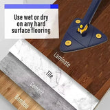 Rotatable Telescopic Triangle Mop 360° Spin Cleaning Mop Squeeze Wet And Dry Use Water Absorption For Home Floor Ceiling