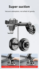Universal Suction Cup Car Phone Holder Mount Stand for iPhone Samsung Xiaomi Huawei - Mobile Phone Sucker Support Bracket