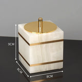 White Onyx Natural Marble Bathroom Accessories Set Gold Luxury Soap Dispenser Soap Dish Tray Toothbrush Holder Bathroom Set