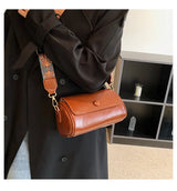 2026 New Trendy Spring Versatile Wide-Strap Shoulder/Crossbody Bag - Popular Cylindrical Bag