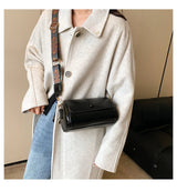 2026 New Trendy Spring Versatile Wide-Strap Shoulder/Crossbody Bag - Popular Cylindrical Bag
