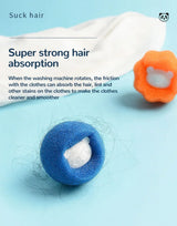 Laundry Balls Pet Hair Collector for Washing Machine Reusable Laundry Lint Catcher Removes Lint From Clothes Pet Cat Accessories