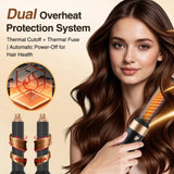 6 in 1 Professional Hair Dryer Hot Comb Set Professional Curling Iron Hair Straightener Styling Tool For Hair Dryer Household