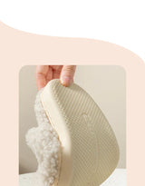 Cute Bear Fluffy Slippers Warm Plush House Shoes for Women and Men