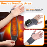 Electric Heating Wrist Guard 5 Levels Hot Compress Massage Wrist Brace Ankle Wrap Hand Foot Protector Rechargeable Wristband