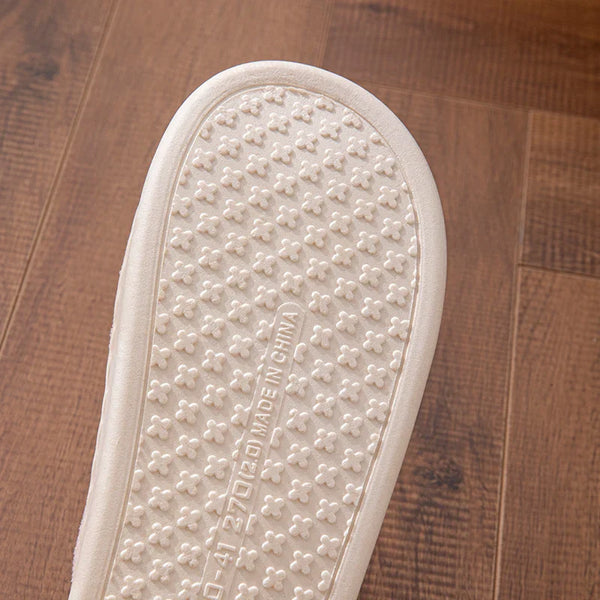 Cotton Slippers for Women, Autumn and Winter Home Slippers, Indoor Confinement Shoes, Warm Cotton Shoes, Non-Slip Plush Couple Cotton Slippers for Men