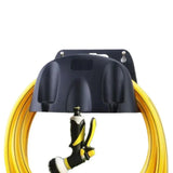 Garden Water Hose Holder, Wall Mount Hose Hanger, Heavy Duty Water Pipe Winding Fram, Hose Storage Organizer for Outdoor Yard
