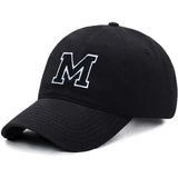 Initial Letter A-Z Embroider Baseball Cap For Men Womne High Quality Soft Cotton Fashion Team Sport Visors Snapback Caps