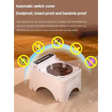 New Intelligent Infrared Sensing Cat Bowl Pet Cat Food Feeder, Automatic Lid Opening Feeder, Dust And Insect Proof