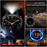 New T-Rex3 Ultra 1100mAh Battery Smart Watch GPS Track Compass IP69K Waterproof Sports tracker Outdoors Military Smartwatches