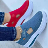 👟 Zapatillas Rojas Mujer | Calzado Casual Transpirable | Sandalias de Verano con Plataforma | Sneakers Vulcanizados y Deportivos de Moda