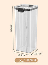 Sealed Jars Kitchen Grain Storage Organizer Large Tank Plastic Moisture-proof Storage Box Household Seasoning Jars Set