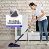 Rotatable Telescopic Triangle Mop 360° Spin Cleaning Mop Squeeze Wet And Dry Use Water Absorption For Home Floor Ceiling