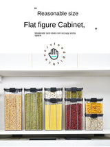 2/4PCS Sealed Jars Sets Stackable Kitchen Grain Srorage Sealed Containers Fridge Fresh Keep Boxes Seasoning Set Multigrain Tank