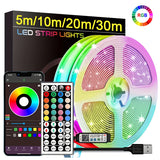 🌈 Luces LED RGB en Tira 5m/10m/20m/30m | Iluminación Flexible con Control por APP | Cinta Decorativa para Habitación y Dormitorio