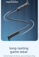 Wireless Bluetooth 5.2 Headset Neck Hanging Stereo Noise Reduction Earphones Universal Sport Headset With Mic For iPhone Samsung