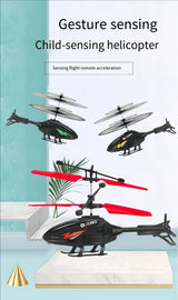Induction helicopter toy room charged remote control small aircraft training coordination gifts for boys and girls
