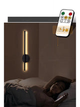 Magnetic Rechargeable 50 Wall Lamp Black Gold For Living Room Bedroom Hallway Study Stairwell Cloakroom LED Lighting Wiring Free