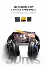Picun B8 Bluetooth Headphones 120H Playtime Headset Wireless Bluetooth 3EQ Mode Low Latency Hands-Free Calls Over Ear Headphones