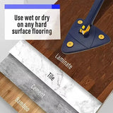 Rotatable Telescopic Triangle Mop 360° Spin Cleaning Mop Squeeze Wet And Dry Use Water Absorption For Home Floor Ceiling