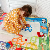Oversized Magical Water Canvas pens Montessori Toys Learning Blanket Writing  Drawing Repeated Graffiti Painting  toy