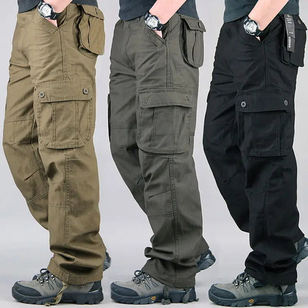 2025 Tactical Cargo Pants Men Cotton Overalls Outdoor Work Trousers Big Size Hombre Clothing Camo Hiking Pants Multiple pockets