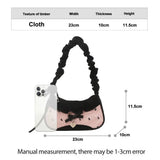 Fashion Grid Mini Handbags Adjustable Shoulder strap Korean Hand-held Commuting bag Single-shoulder Crossbody bag Underarm pouch