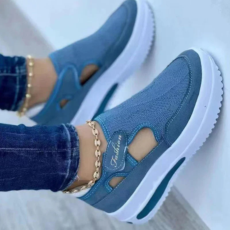 👟 Zapatillas Rojas Mujer | Calzado Casual Transpirable | Sandalias de Verano con Plataforma | Sneakers Vulcanizados y Deportivos de Moda
