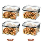 2/4PCS Sealed Jars Sets Stackable Kitchen Grain Srorage Sealed Containers Fridge Fresh Keep Boxes Seasoning Set Multigrain Tank