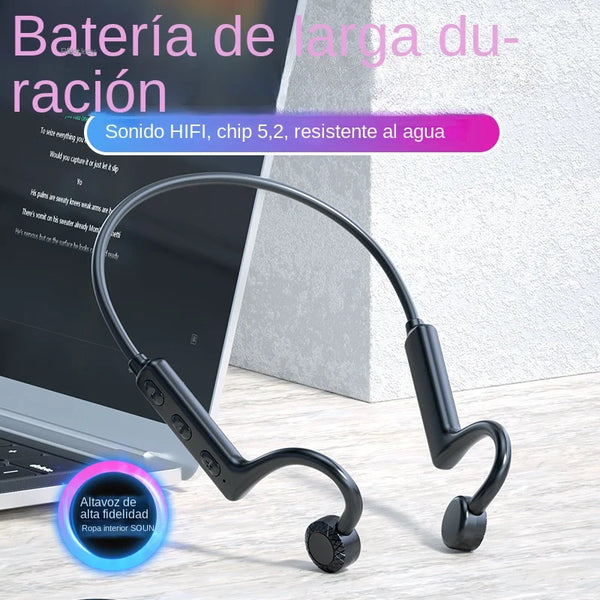 Wireless Bluetooth 5.2 Headset Neck Hanging Stereo Noise Reduction Earphones Universal Sport Headset With Mic For iPhone Samsung