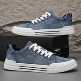 👟 Zapatillas Hombre 2026 | Sneakers de Lona Denim con Plataforma | Calzado Casual Cómodo y Antideslizante para Caminar y Entrenamiento