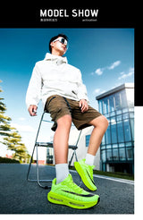 2026 Air Cushion Jogging Shoes Running Shoes Carbon Board Marathon Men Sports Breathable Lightweight Women's Nonskid Sneakers